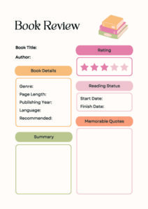 Reading Review Journal